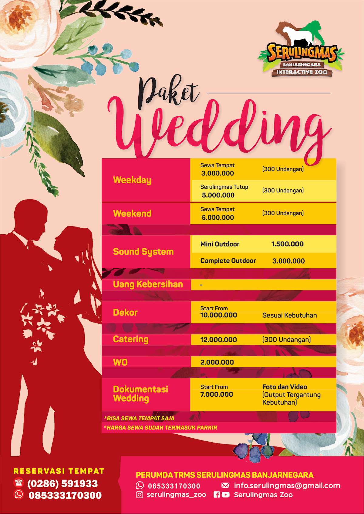 PAKET WEDDING SPECIAL PRICE SERULINGMAS